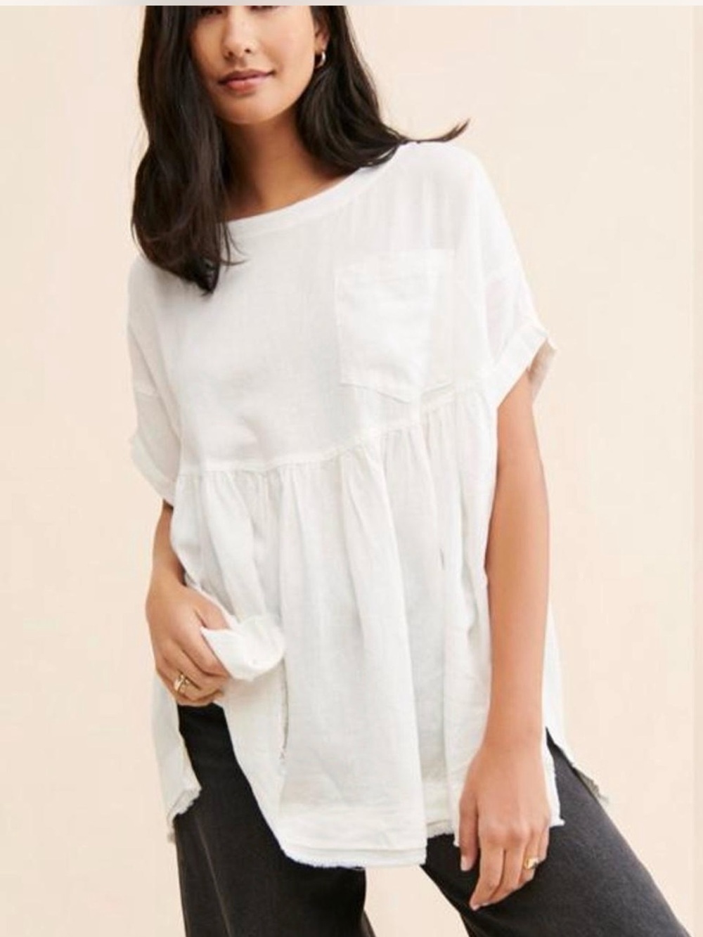 Free People Blouse XS oversized